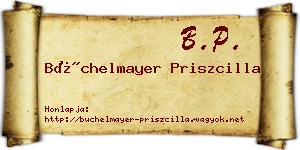 Büchelmayer Priszcilla névjegykártya